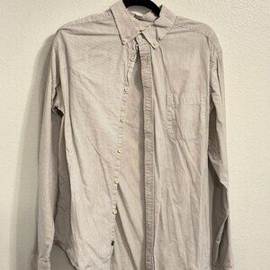 Taylor Stitch Mens Striped Work shirt Dress shirt | Mens XL